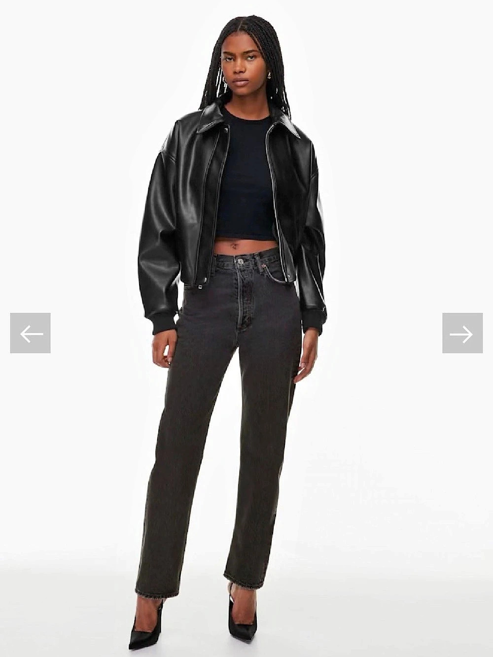AGOLDE 90's Pinch Waist Straight Leg Jeans in Black Waist 25 Like New
